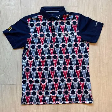 Callaway 골프 셔츠 네이비/레드