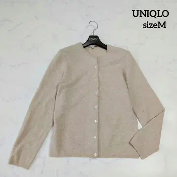 유니클로 캐시미어 100% 가디건 베이지 M