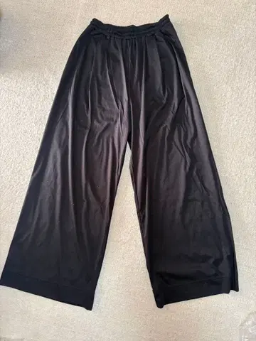 Aga x NORITAKE 블랙 와이드 팬츠 일본제