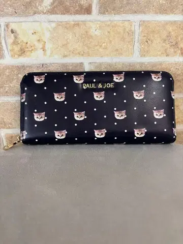 PAUL & JOE 고양이 패턴 장지갑
