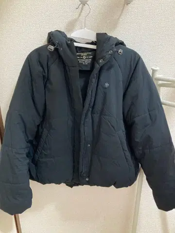 POLO 후드 부착 다운 자켓 M 블랙