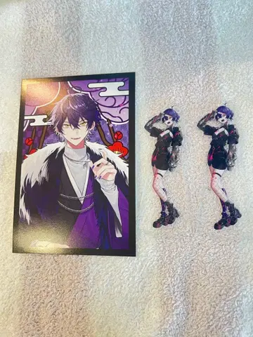 시쿠포니 디오라마 아크릴 스탠드 오시카츠? 이루마 2개 세트 엽서 포함