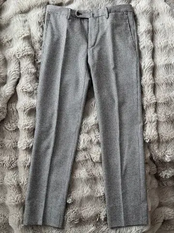 INCOTEX SLOWEAR 체크 무늬 슬랙스 사이즈 46