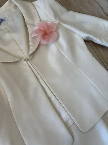 아이보리 자켓과 원피스 세트 9호