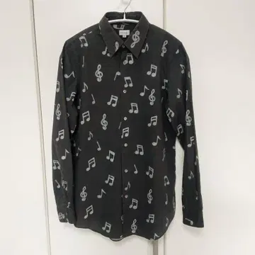 Paul Smith 음표 패턴 긴팔 셔츠 M
