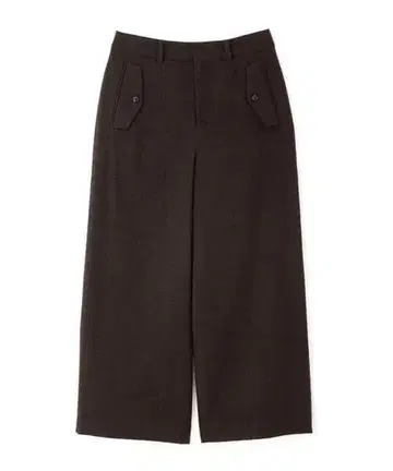 human womanTOP 트윌 가우초 팬츠 울 와이드 팬츠 L