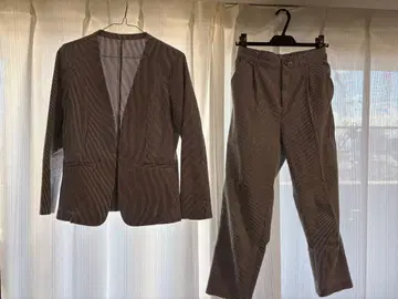 에니시스 anysis 블루 화이트 스트라이프 수트 셋업 상하의