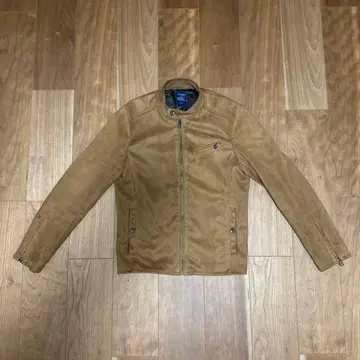 백 넘버 브라운 싱글 라이더 자켓 L