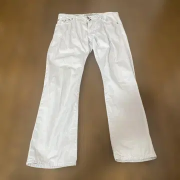화이트 스트레이트 청바지