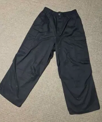 블랙 카고 팬츠