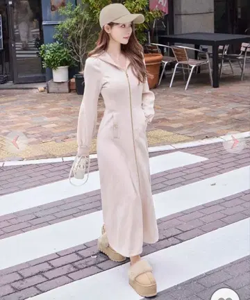 rady 허리라인 롱 원피스