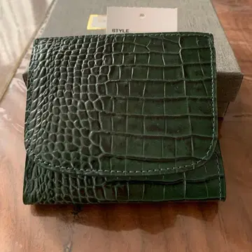 이탈리아 가죽 그린 코인 케이스