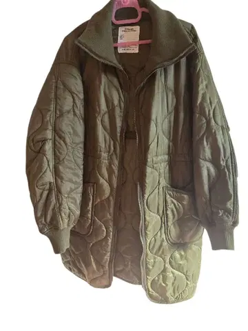 올리브 퀼팅 자켓 오버 사이즈 프릭스스토어