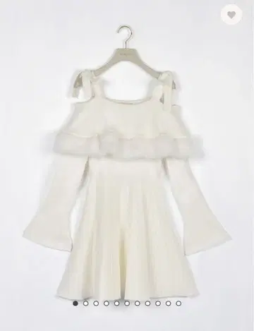 퍼 오프숄더 니트 원피스