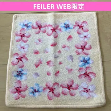FEILER 페이러 사쿠라 블룸 손수건 WEB 한정판