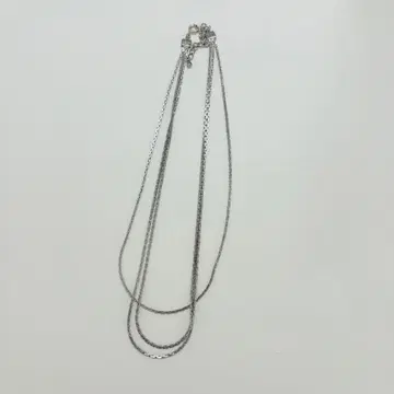 실버 925 3연 목걸이
