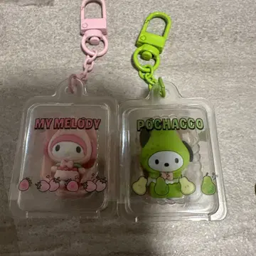 산리오 시크릿 키링 후르츠 마이멜로디 2개 세트