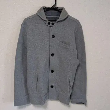 Ikka 그레이 맨투맨 자켓 버튼 포함