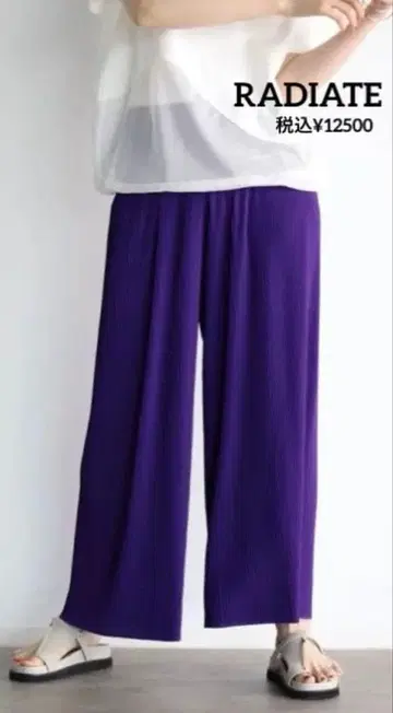 야마다야 RADIATE 플리츠 와이드 팬츠 미사용 새상품