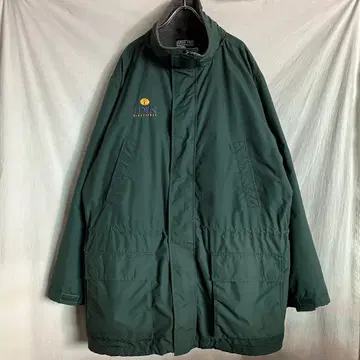 90s usa 구제 의류 랜즈 엔드 나일론 자켓 그린 XL 플리스