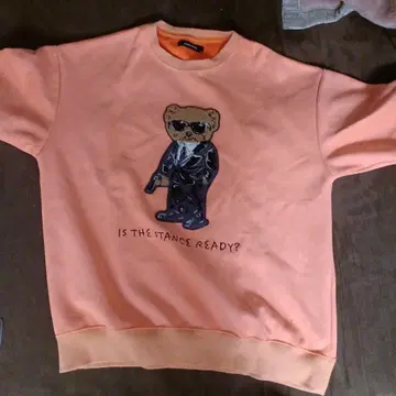 WHIM ROTH 곰 디자인 맨투맨 Medium