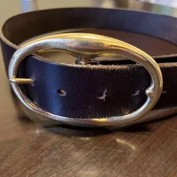 junhashimoto 다크 브라운 가죽 벨트