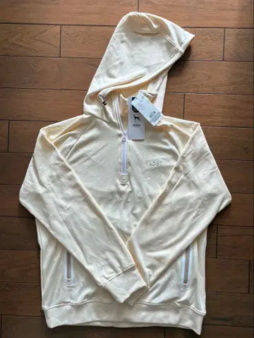 adabat 하프 지퍼 후드티 M 사이즈 크림