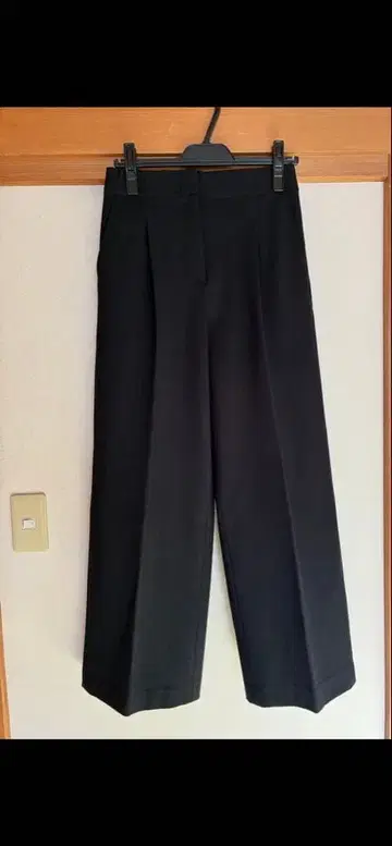 새상품급 PLST 웜 리저브 와이드 팬츠 블랙 L 사이즈