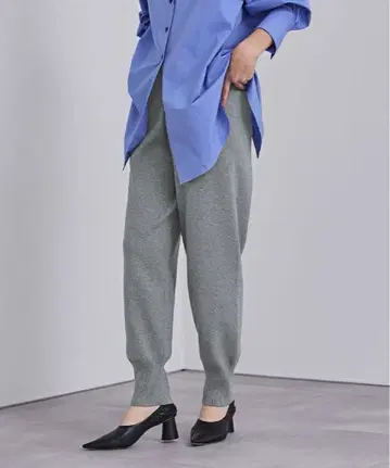 유어스 니트 조거 팬츠 그레이