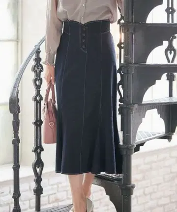 anysis 레이디 모드 데님 스커트