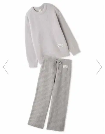 컬러풀 파우더 풀오버 & 베이비 모코 리브 롱 팬츠 세트