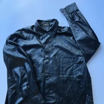 ISSEY MIYAKE PLRMNT 블랙 긴팔 셔츠