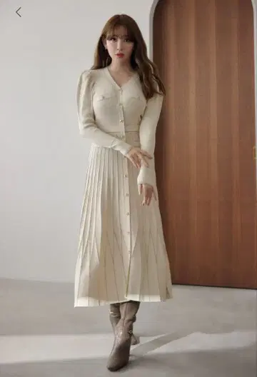 Suite Room Knit Long Dress