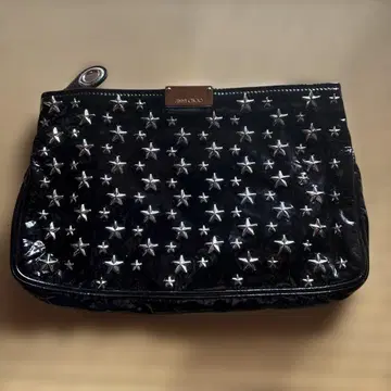 지미추 클러치백 에나멜 블랙