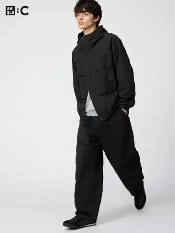 UNIQLO 배럴 팬츠 블랙 M 사이즈 보정