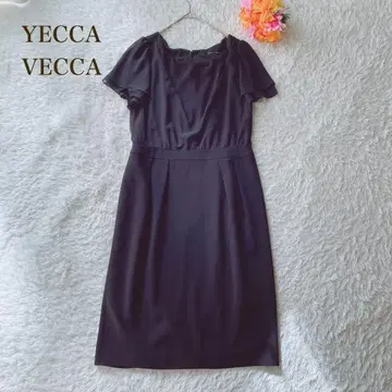 예카베카 [ M ] 블랙 반팔 원피스 엘레강트 포멀