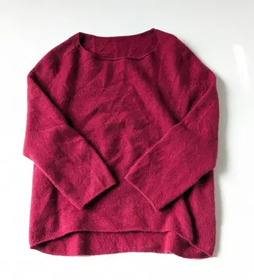 Noble 파인 울 에포레스트 니트 보르도