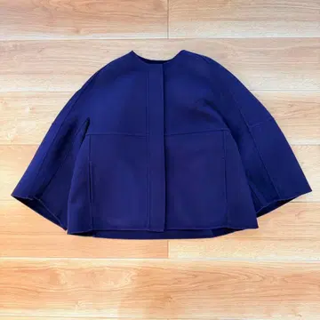 새상품급 드로어 울 케누키 노카라 자켓 리버 코트 더블 페이스