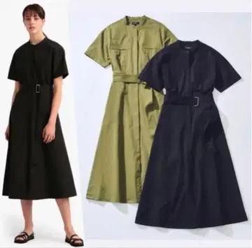 새상품급 Theory 워셔블 패치 포켓 셔츠 원피스 0 사이즈