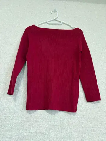 martinique/보트넥 와이드 리브 니트