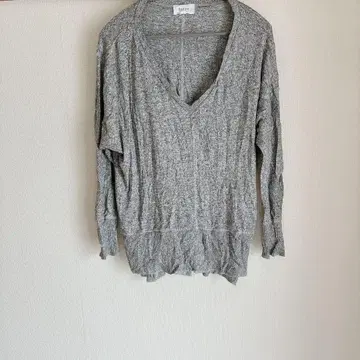 korye 그레이 V넥 긴팔 니트 [ S 사이즈 ]