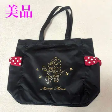 디즈니 즉시 완판 아이템 미니 마우스 리본 토트백 블랙 미사용 보관품