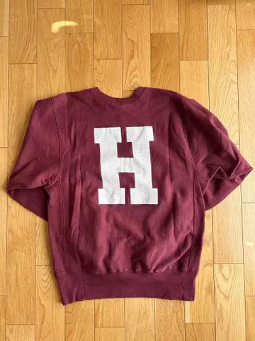 90s Champion 리버스 위브 HARVARD 마룬 XL USA