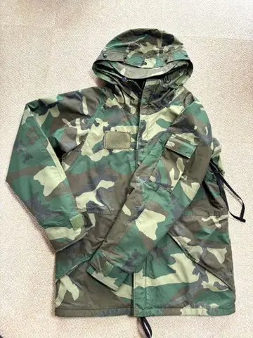 83s 미군 실물 한랭지용 카모플라쥬 후드티 빈티지 밀리터리