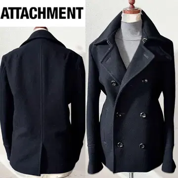 새상품급 ATTACHMENT 어태치먼트 7만 엔 정도 울 피코트 일본제