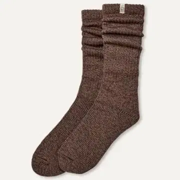 브라운 루즈핏 니트 삭스