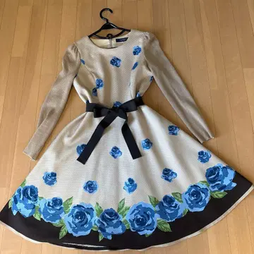 M'S GRACY 파란 장미 원피스 38