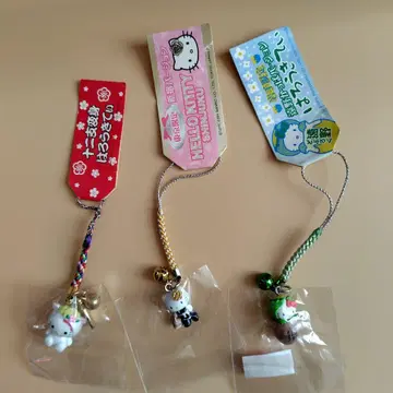 헬로키티 스트랩 3개 세트