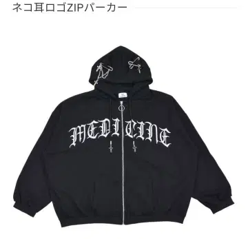 고양이 귀 로고 ZIP 후드티 VOLCAN&APHRODITE