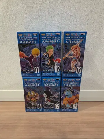 [미개봉] 원피스 월드 컬렉터블 피규어 대해적백경1 전종 세트